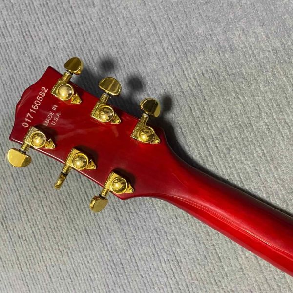 Custom Gibson ES-335 Style Semi-Hollow Jazz Electric Guitar with Bigsby