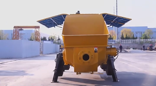 Diesel Electric Concrete Transfer Pump 50-80 m3/h Productivity Simple and Convenient