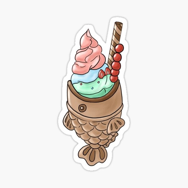 Custom Waterproof Food Kiss Cut Stickers For Ice Cream Van Truck