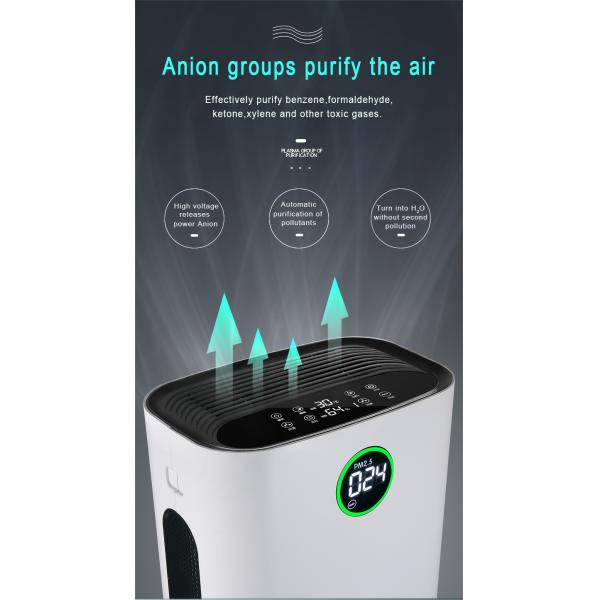 Домашний очиститель воздуха для увлажнения анионами Удаление дыма Ультрафиолетовый озон очиститель воздуха