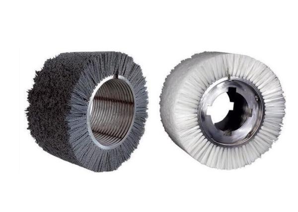 Coil Coating Lines Nylon Roller Brush Interlock Scrubber Brush 350 Mm OD