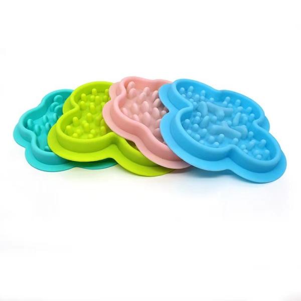 Silicone Pet Bowl for Slow Feeding Anti Choking and Overturning Accepted OEM/ODM