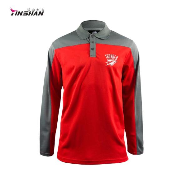 Unisexe respirant sportif sportif gym plus taille Polo avec motif imprimé sur mesure