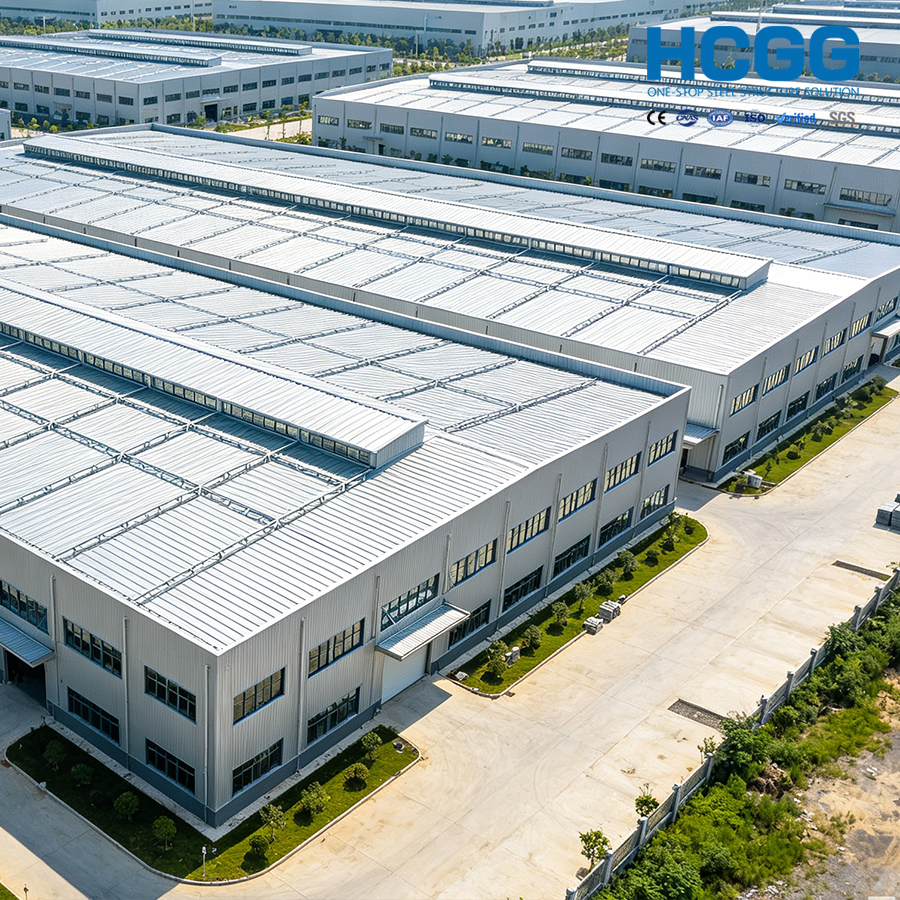 Customized Design Steel Structure Factory Building with Large Open Space and Efficient Construction