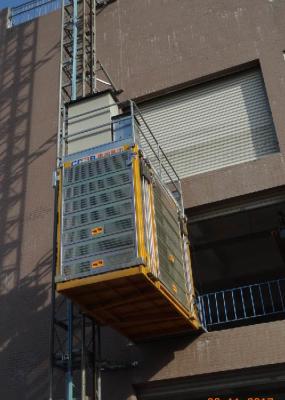 Passageiro de 3 portas e cor material do amarelo da grua com material do aço de Q345B