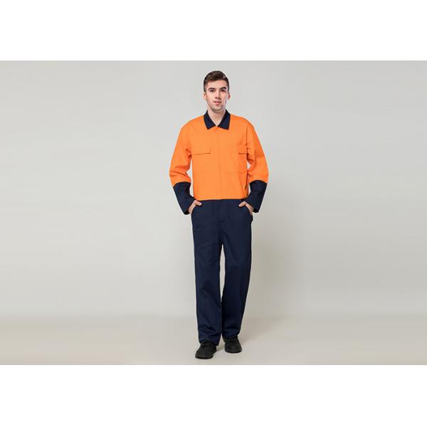 Double Stitching Safety Work Clothes High Visable Orange Jacket Bib Pants Suit