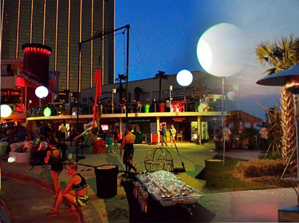 série de iluminação inflável de acampamento da pérola da decoração do ar livre do partido de 400w Rgb