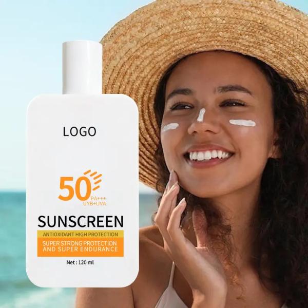 Mulheres Rosto Seco Pele Beleza Cosméticos Protetor solar SPF 50 Creme Gel protetor solar leve