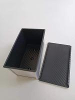cacerola de aluminio acanalada 196x106x110m m del pan no tóxico 450g