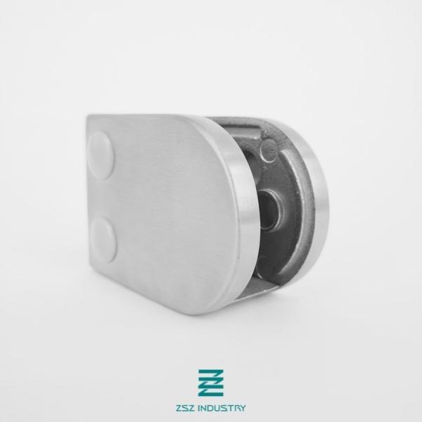 Flat Surface Glass Railing Clamps Stainless Steel Material H55mm X W55mm
