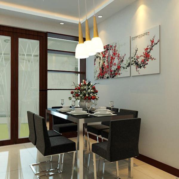 Modern decorative Dinner room pendant light E27 bulb Top grade Thailand Oak wood lamp