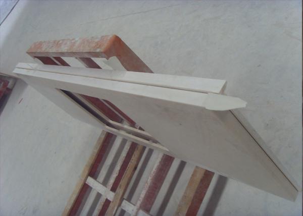 Custom Cream White Marble Countertops , Marble Vanity Tops For Interior Decoration