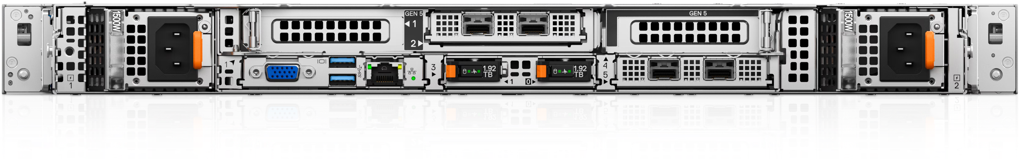 PowerEdge R4715 1U Rack Server One 5th Generation AMD EPYC 9005 Series processor with up to 32 cores per processor