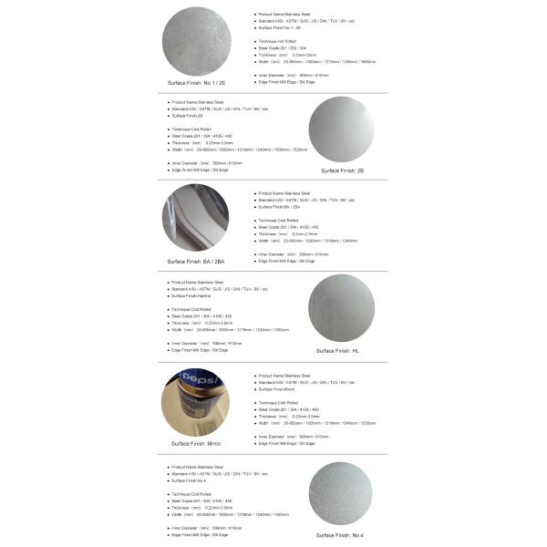 Decorative 304 Titanium Mirror Stainless Steel Sheet Rose Gold Hairline Colored Black