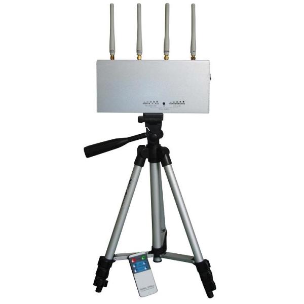 4 Antennas Remote Control Jammer for Custom , 1 - 15m Jamming range