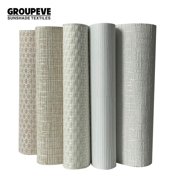 Nouveau design 100% polyester revêtement blanc nuances romaines Roller Up Blinds tissus pour la décoration de la maison