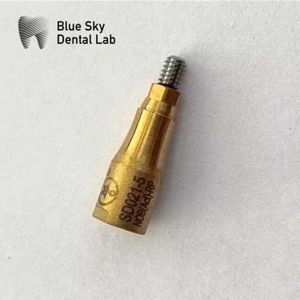 5mm Biocompatible Dentium Scan Body Gold Plating Blue Sky Dental Implants