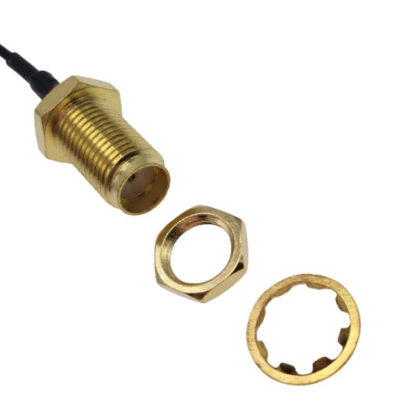 homem da parte alta SMA do cabo coaxial de 50ohm RG58 ao níquel do conector fêmea de SMA