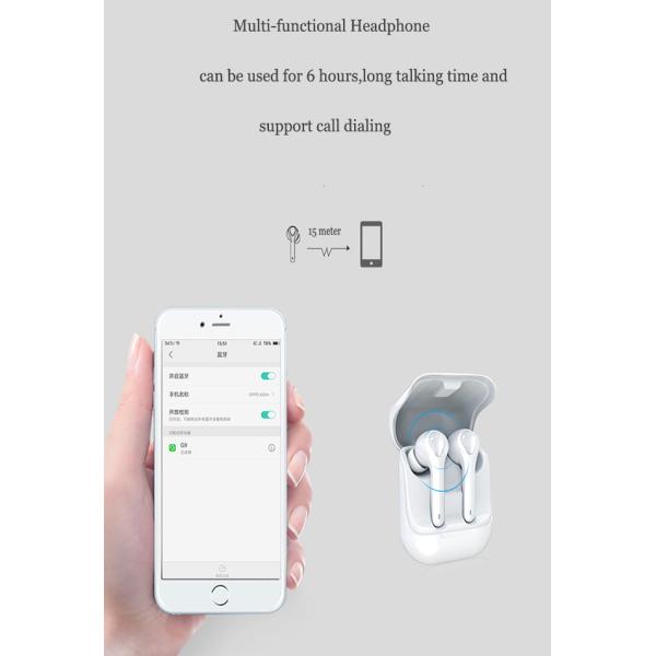 Handfree Sport Power Bank Earphones 60mAH True Wireless Stereo Earbuds