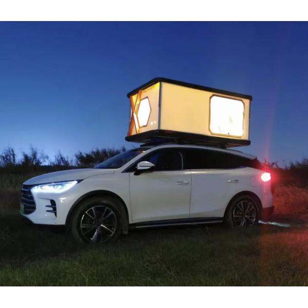 Aluminum 4x4 Hard Shell Rooftop Tent Three Bedrooms with Solar Roof