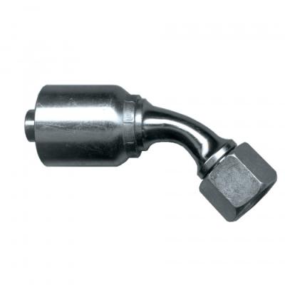 TS16949  Approved Steel Hose Fittings 45 Degree Female Orfs Coupling