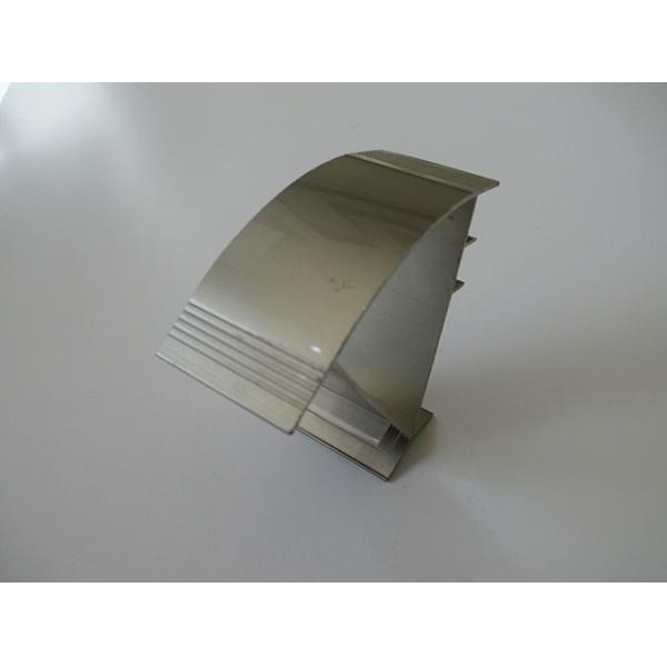 Champagne Polishing Anodized Extruded Aluminum Channel 6063 Alloy For Corner