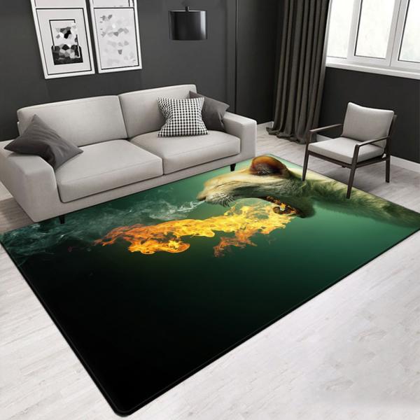 122*183 cm Landscape pattern living room center area rug  Polyester fibers Factory price