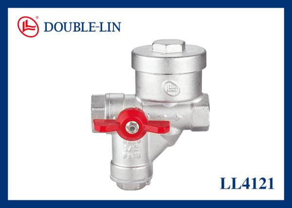 Ball  Valve with Built-in Filter and Reducer Right 16 Bar Working Pressure DIN259 Thread