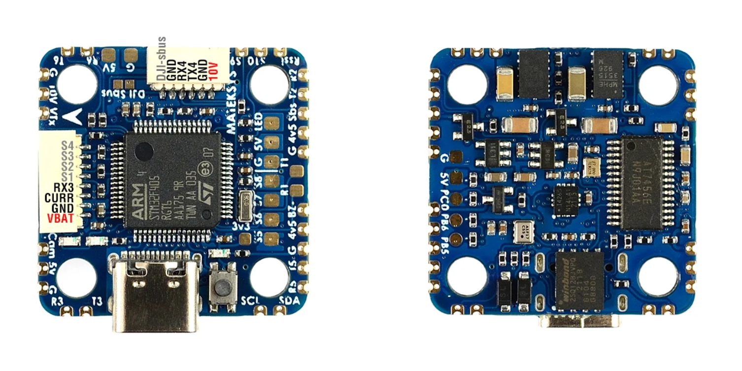 mateksys matek f405-minite flight controller 20xmm/30.5x mounting support blackbox/baro air unit ardupilot/bf/inav
