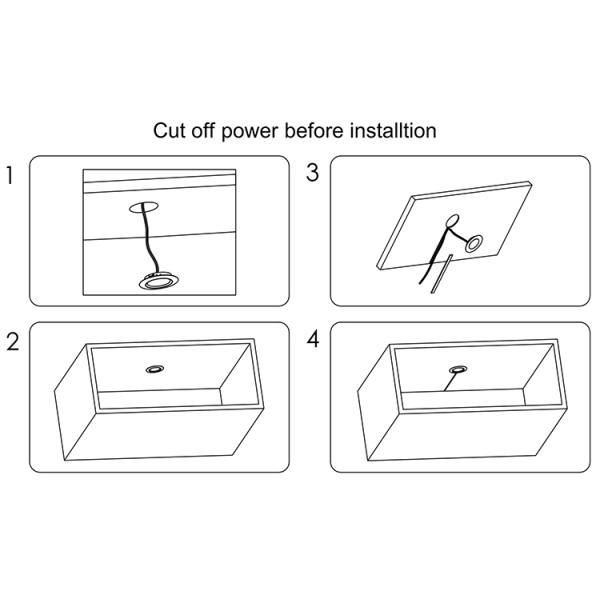 12V DC LED lámpara de reflejo del gabinete Puck lámpara 3000K 4000K 6000K Para joyería