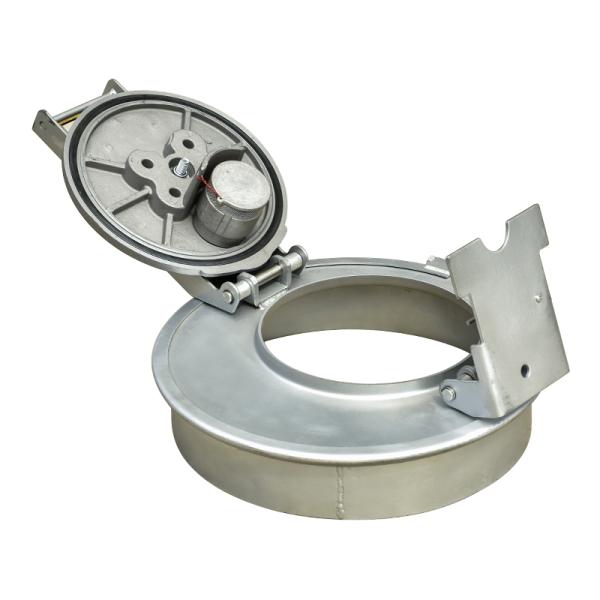 16 Inch Carbon Steel Fuel Tank Truck Manhole Cover for Tanker Trucks and Trailers in Grey
