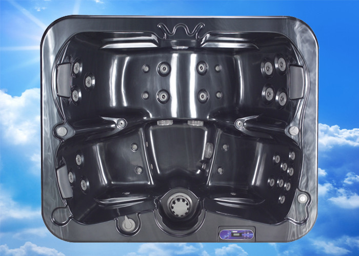 220V / 16A acrylic shell whirlpool massage outdoor portable spas hot tubs for 3-4 adults