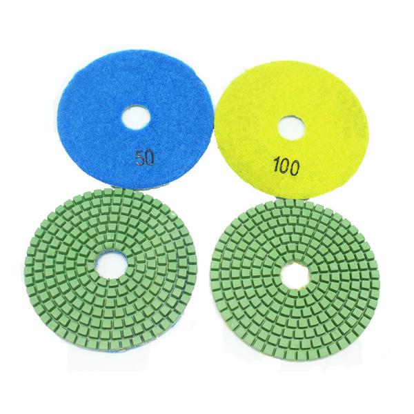 4 Inch 210mm Diamond Metal Abrasive Polishing Pad 100# 120# 140# 160#