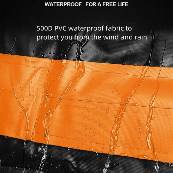 Foldable Outdoor Fishing Gear Rooftop Bag 500D PVC Car Roof Storage Bag
