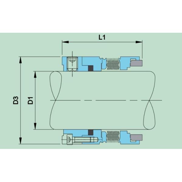Джон Крейн 609 Углеродный механический уплотнитель для вращающегося соединения 606 604 уплотнители Водный насос