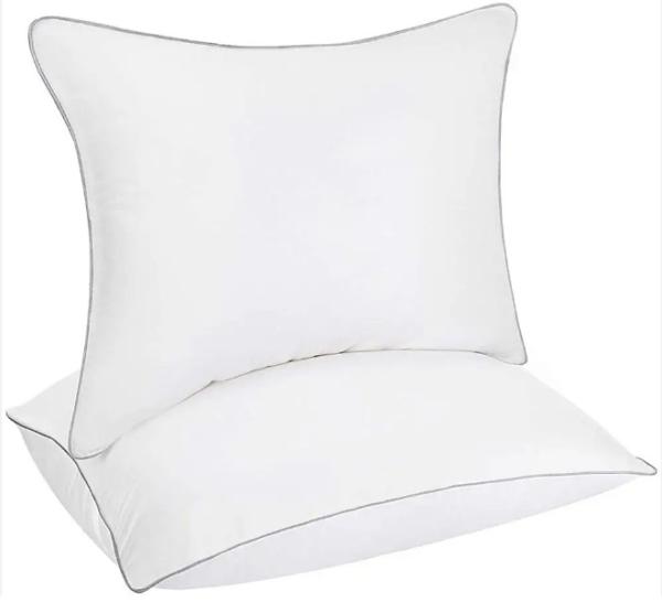 Hypoallergenic Soft 100% Cotton Pillow 200 - 300 Thread Count 100 Percent Cotton Pillows