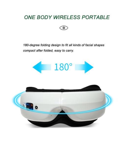 O Massager com calor, Massager do olho do calor do olho da música de Bluetooth para relaxa