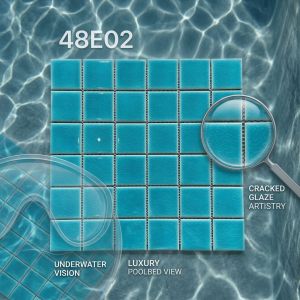 Swimming Pool Tiles For Sale Ceramic Mosaic Tiles Blue Color