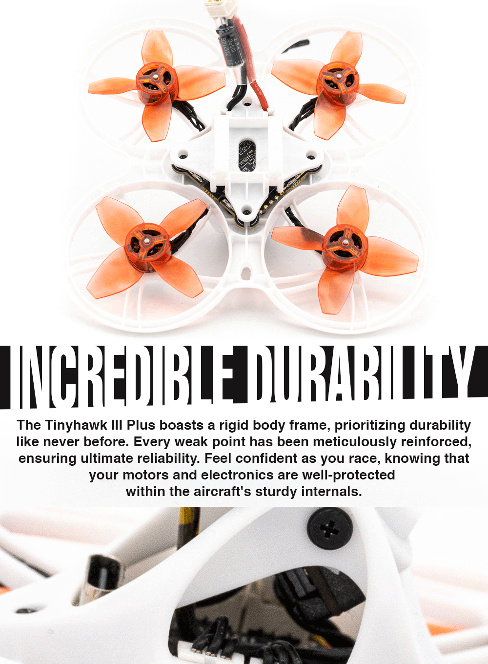 Emax Tinyhawk Iii Plus Fpv Racing Drone Rtf Bnf with Analog Elrs