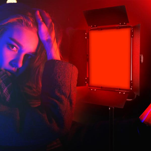 60w panneau vidéo LED RGB Yidoblo 2700K-7500K CRI96 RGB 14 effets vidéo led studio remplir la lumière douce GL-600C