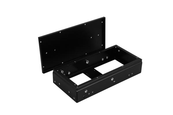 折りたたみ アルミシート 金属粉末塗装 ブラック バッテリーボックス スタンプ部品