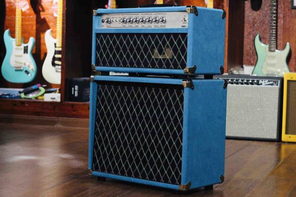 Custom Dumble Clone 2025 Overdrive Reverb 50-Watt Hand-Wired Tube Head-Suede Blue JJ Tubes 50W