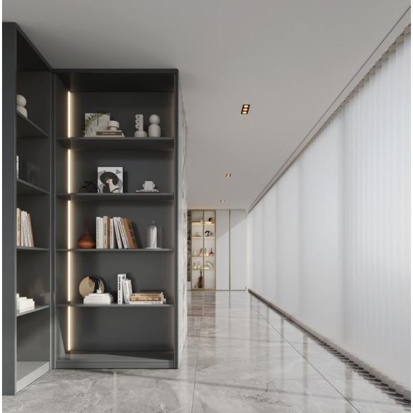 Современный шкаф для балкона из нержавеющей стали с светодиодным освещением