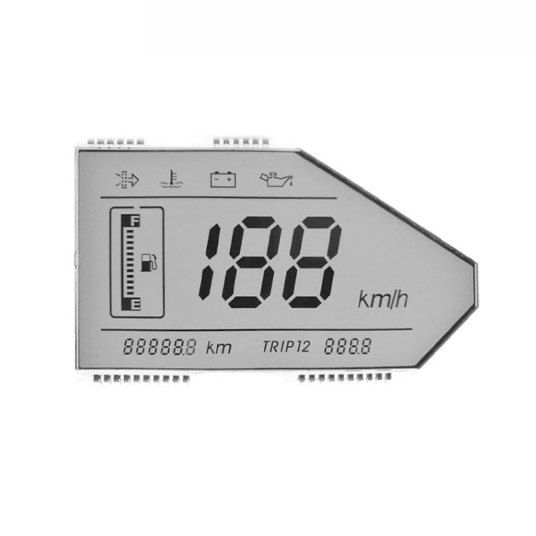 TN Segment Type LCD Module for Motorbike Dashboard, Custom LCD Screen with