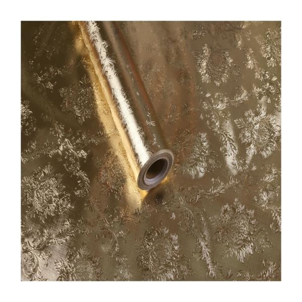 High Glossy Gold Embossed Contact Paper Kitchen Wall Stickers Drawer Liner Sticker