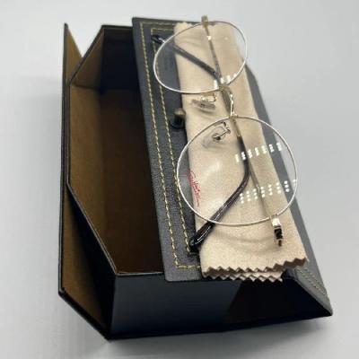 Caisse de monocle en métal de place de Mutispandex se pliant dur avec l'impression de relief