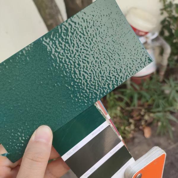 8-10 Year Outdoor Super Durable Green Hammer Tone RAL6005 Epoxy Polyester Powder Coating Spray Paint Metal Coat for post office