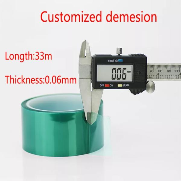 Polyester Powder Coating Green Masking PET Adhesive Tape Film For Insulation
