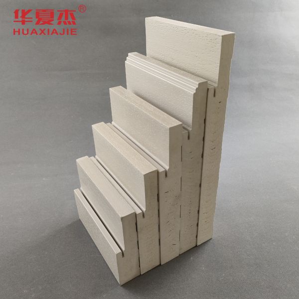Customized Length WPC Door Frame Woodgrain Pattern Surface  Interior r Door Frames Robust Design