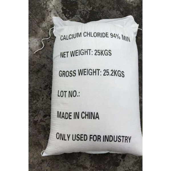 Ice Melting 94% Powdered Calcium Chloride  Cacl2 Anhydrous Industrial Grade